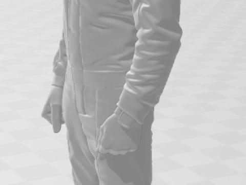 Bonecos 3d style manga anime car race f1 driver lewis hamilton style caricato 3D Print Model