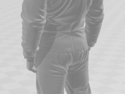 Bonecos 3d style manga anime car race f1 driver lewis hamilton style caricato 3D Print Model
