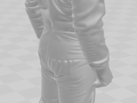 Bonecos estilo 3d manga anime carrera de autos piloto de f1 lewis hamilton estilo caricato Modelo de impresión 3D