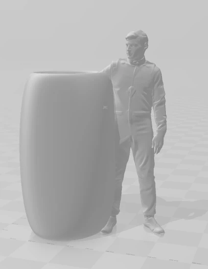 Bonecos 3d style manga anime car race f1 driver max pen holder style caricato 3D Print Model .c4d .max .obj .3ds .fbx .stl .blend 