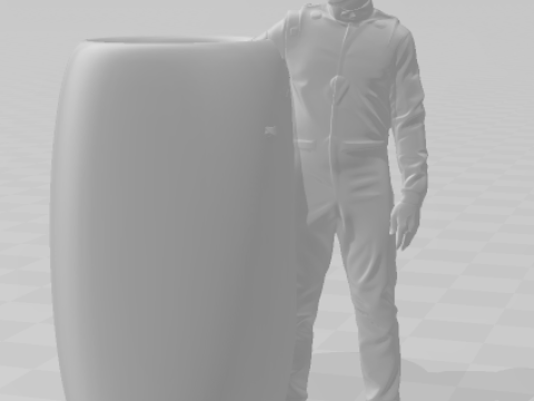 Bonecos 3D-stijl manga anime autorace f1 driver max penhouder stijl caricato 3D printmodel