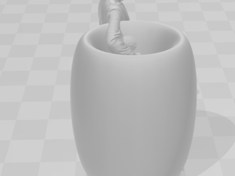 Bonecos 3d style manga anime car race f1 driver max pen holder style caricato 3D Print Model