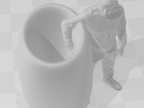 Bonecos 3d style manga anime car race f1 driver max pen holder style caricato 3D Print Model