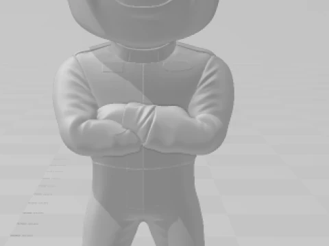Bonecos 3d style manga anime car race f1 driver style caricato 3D Print Model