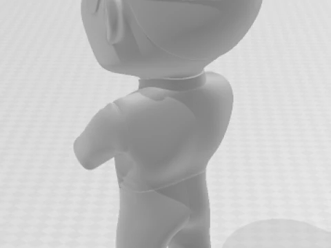 Bonecos 3d style manga anime car race f1 driver style caricato 3D Print Model