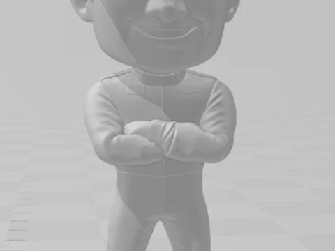 Bonecos 3d style manga anime car race f1 driver style caricato 3D Print Model