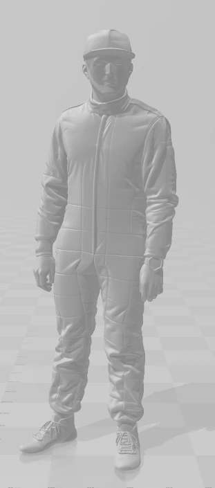 Bonecos 3d style manga anime car race f1 driver style caricato 3D Print Model .c4d .max .obj .3ds .fbx .stl .blend 