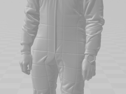 Bonecos 3D-stijl manga anime autorace f1 driver stijl caricato 3D printmodel