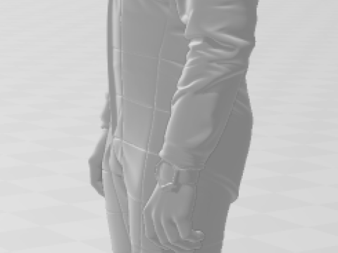 Bonecos 3d style manga anime car race f1 driver style caricato 3D Print Model