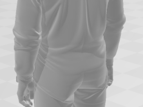 Bonecos 3d style manga anime car race f1 driver style caricato 3D Print Model