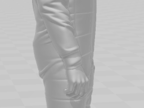 Bonecos 3d style manga anime car race f1 driver style caricato 3D Print Model