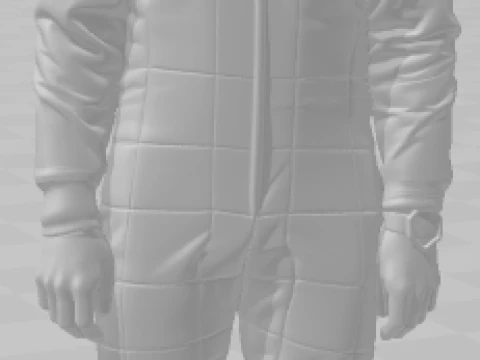 Bonecos 3d style manga anime car race f1 driver style caricato 3D Print Model