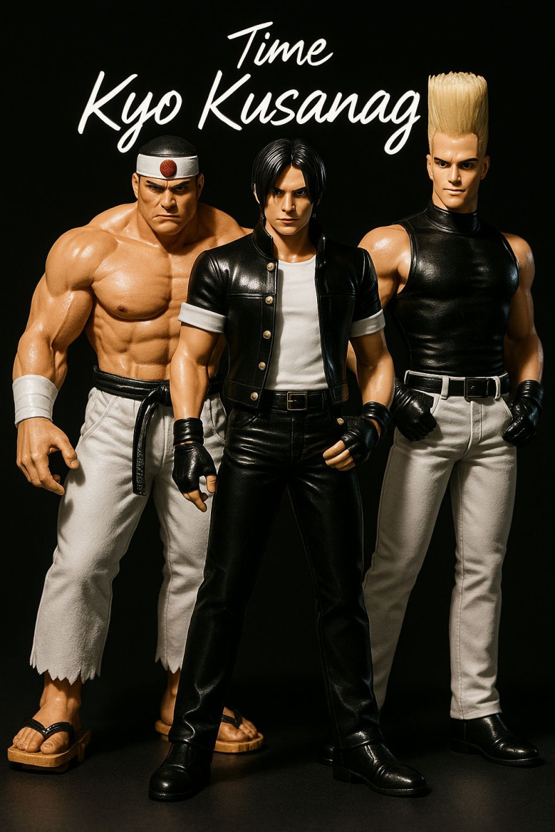 Bonecos 3d style manga anime team kio KOF king of fighters style caricato 3D Print Model .c4d .max .obj .3ds .fbx .stl .blend