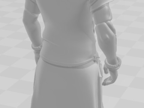 Bonecos 3d style manga anime guns roses axl style caricato 3D Print Model