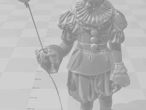 Bonecos 3d style manga anime it palhaco pennywise style caricato 3D Print Model