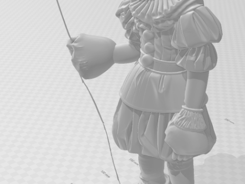 Bonecos 3d style manga anime it palhaco pennywise style caricato 3D Print Model