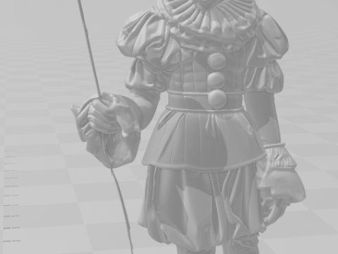Bonecos 3d style manga anime it palhaco pennywise style caricato 3D Print Model
