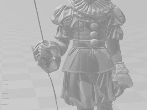 Bonecos 3d style manga anime it palhaco pennywise style caricato 3D Print Model