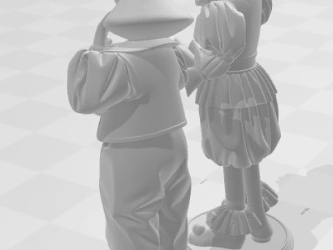 Bonecos 3d style manga anime it palhaco pennywise style caricato 3D Print Model