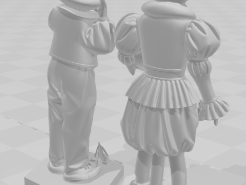 Bonecos 3d style manga anime it palhaco pennywise style caricato 3D Print Model