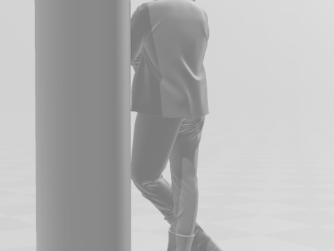 Bonecos 3d style manga anime jin carrey ace ventura style caricato 3D Print Model