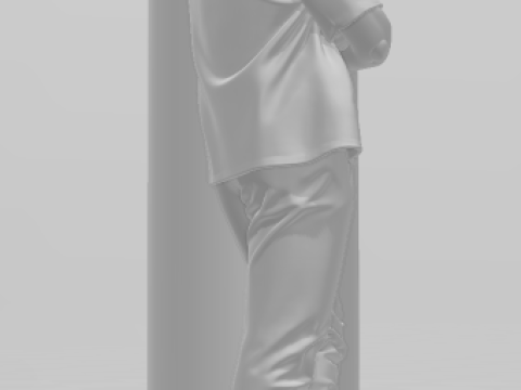 Bonecos 3d style manga anime jin carrey ace ventura style caricato 3D Print Model