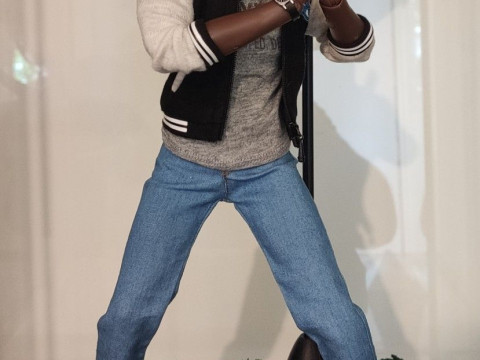 Bonecos 3D-stijl manga anime eddy murphy axel fol cop beverly stijl caricato 3D printmodel