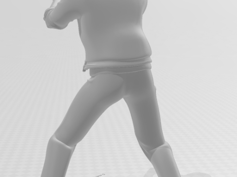 Bonecos 3d style manga anime eddy murphy axel fol cop beverly style caricato 3D Print Model