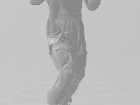 Bonecos estilo 3d mangá anime sylvestre rocky balboa estilo caricato Modelo de Impressão 3D