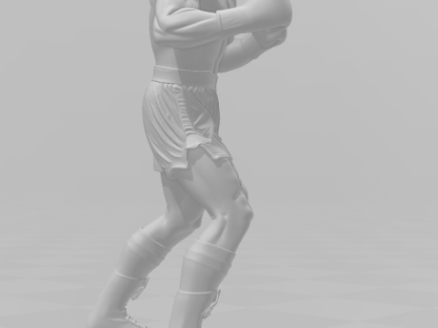 Bonecos estilo 3d mangá anime sylvestre rocky balboa estilo caricato Modelo de Impressão 3D