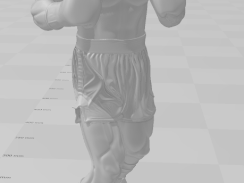 Bonecos estilo 3d mangá anime sylvestre rocky balboa estilo caricato Modelo de Impressão 3D
