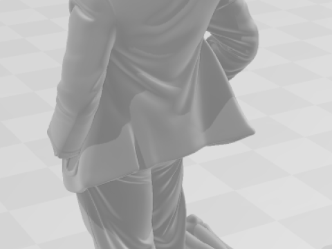 Bonecos 3d style manga anime MR bean style caricato 3D Print Model