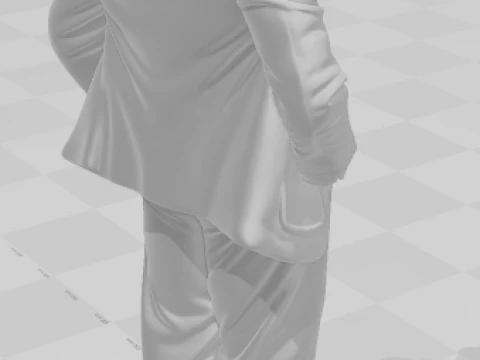 Bonecos 3d style manga anime MR bean style caricato 3D Print Model