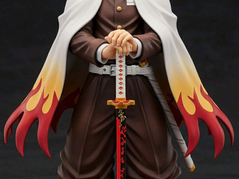 Bonecos 3d стиль манга аніме демон вбивця ручка тримач стиль карикато 3D Принт Модель