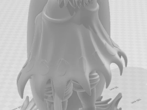 Bonecos 3d style manga anime demon slayer pen holder style caricato 3D Print Model