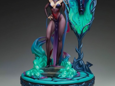 Bonecos estilo 3d mangá anime rainha disney rainha ma estilo caricato Modelo de Impressão 3D