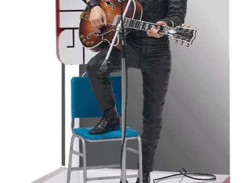 Bonecos 3d style manga anime music elvis presley style caricato 3D Print Model