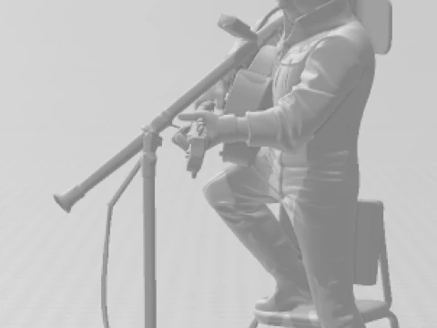 Bonecos 3d style manga anime music elvis presley style caricato 3D Print Model