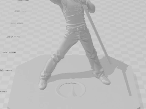 Bonecos 3d style manga anime music fred mercury style caricato 3D Print Model