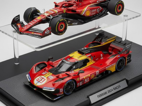 Bonecos estilo 3d mangá anime ferrari car race 2024 estilo caricato Modelo de Impressão 3D