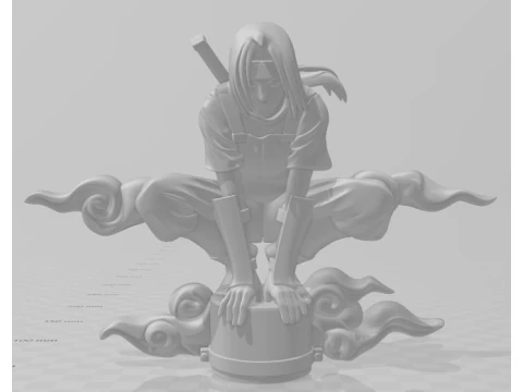 Bonecos 3d style manga anime naruto hitachi style caricato 3D Print Model