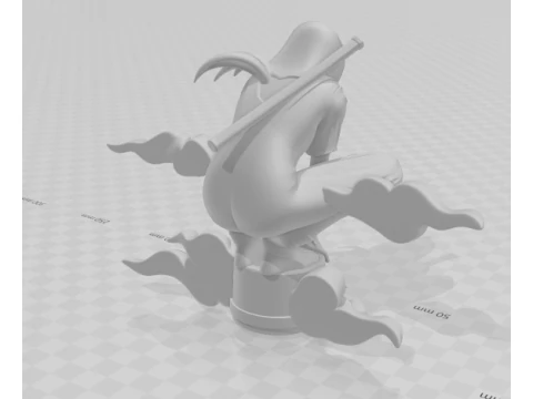 Bonecos 3d style manga anime naruto hitachi style caricato 3D Print Model