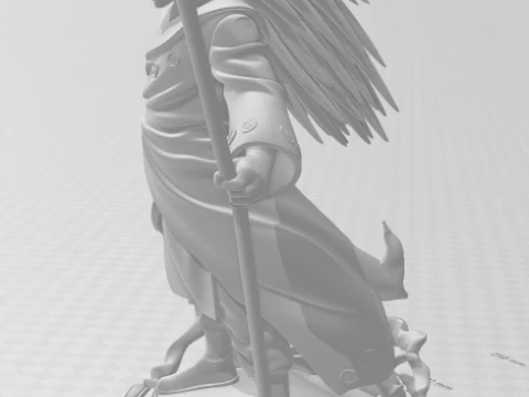 Bonecos 3d style manga anime naruto madara style caricato 3D Print Model