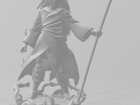 Bonecos 3d style manga anime naruto madara style caricato 3D Print Model