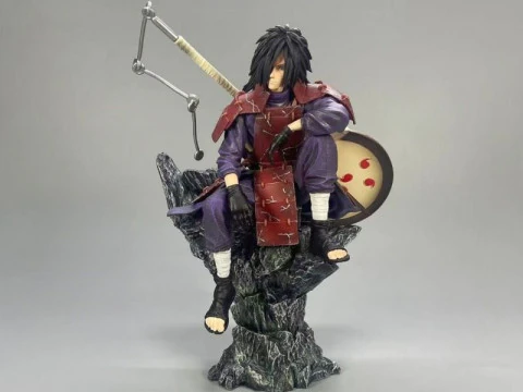 Bonecos 3D-Stil Manga Anime Naruto Madara Uchiha-Stil Caricato 3D Druckmodell