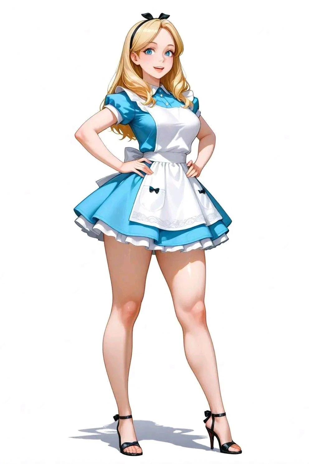 Bonecos 3d style manga anime alice wonderlands style caricato 3D Print Model .c4d .max .obj .3ds .fbx .stl .blend 