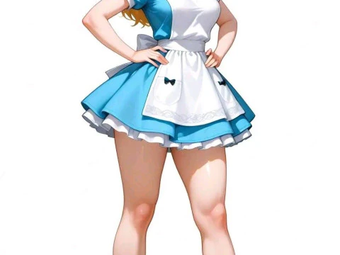 Bonecos 3d style manga anime alice wonderlands style caricato 3D Print Model