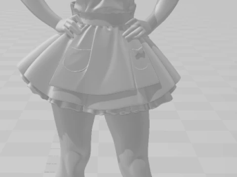 Bonecos 3d style manga anime alice wonderlands style caricato 3D Print Model