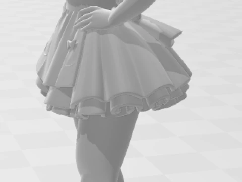 Bonecos 3d style manga anime alice wonderlands style caricato 3D Print Model