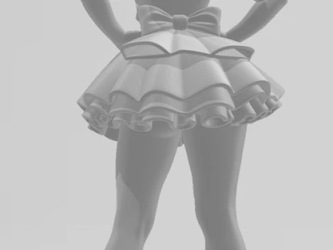 Bonecos 3d style manga anime alice wonderlands style caricato 3D Print Model